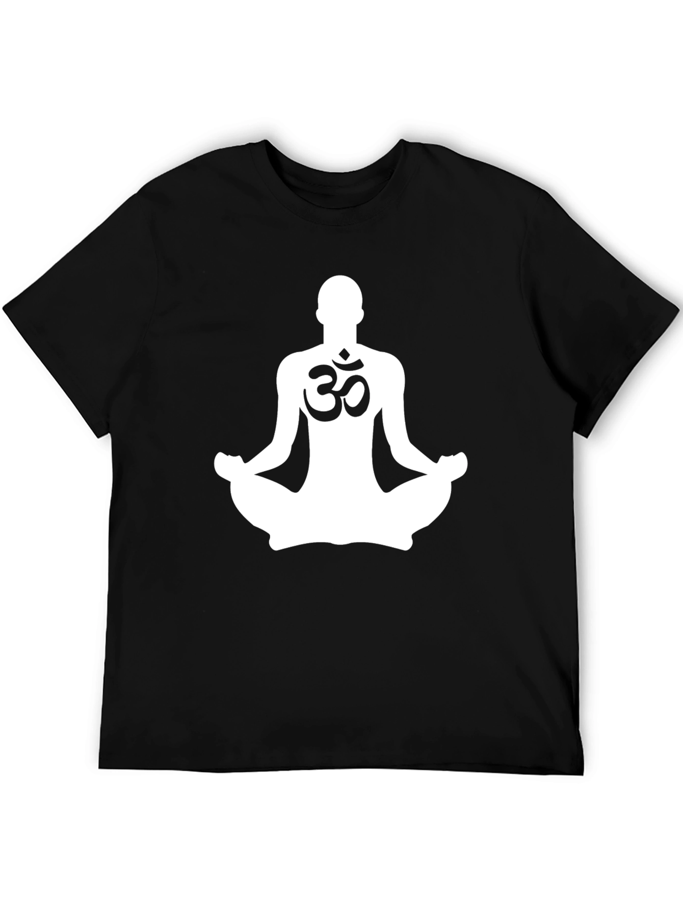 Yoga Meditation Om Symbol Black T-Shirt