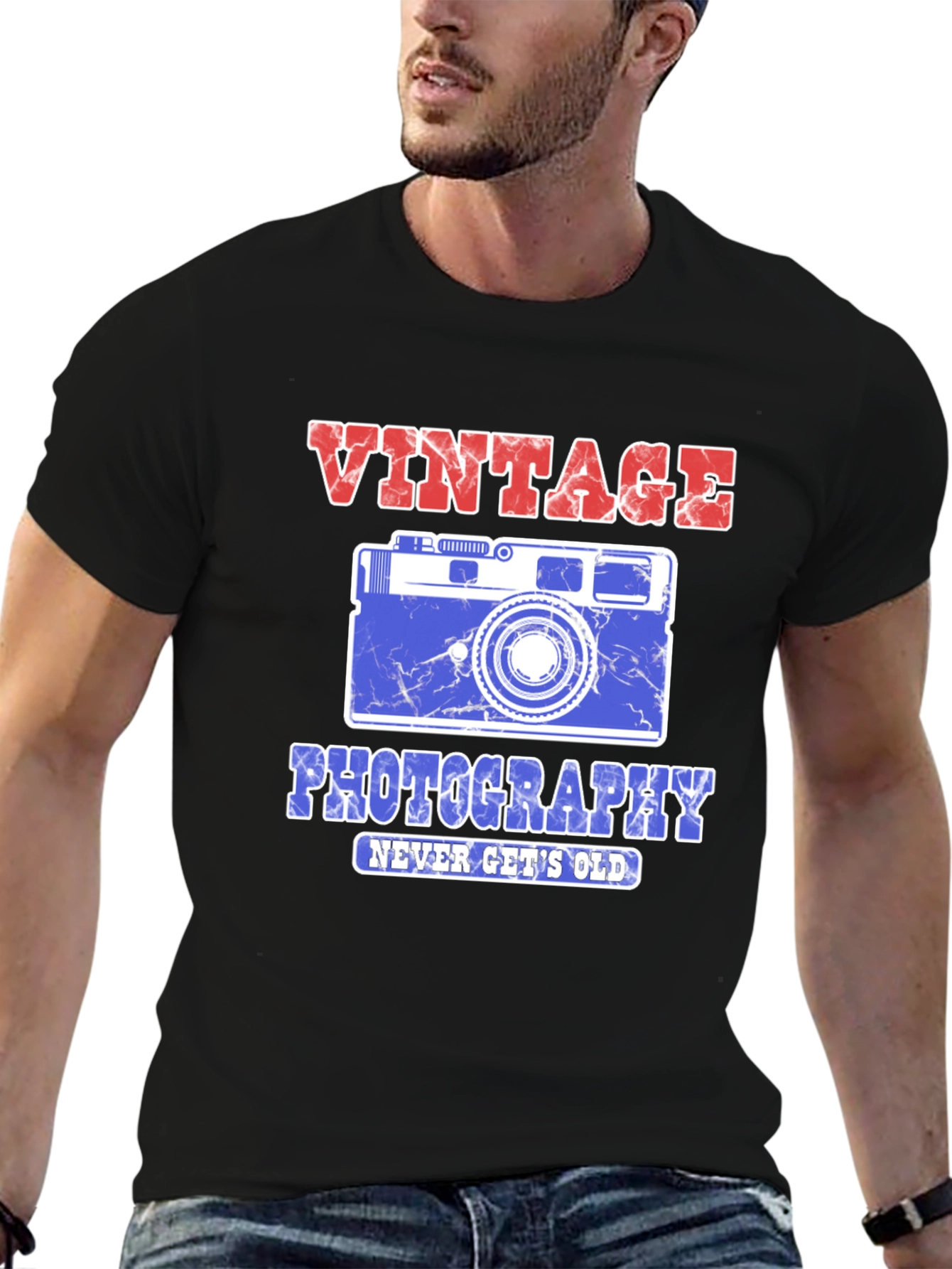 Vintage Photography T-Shirt - Never Gets Old