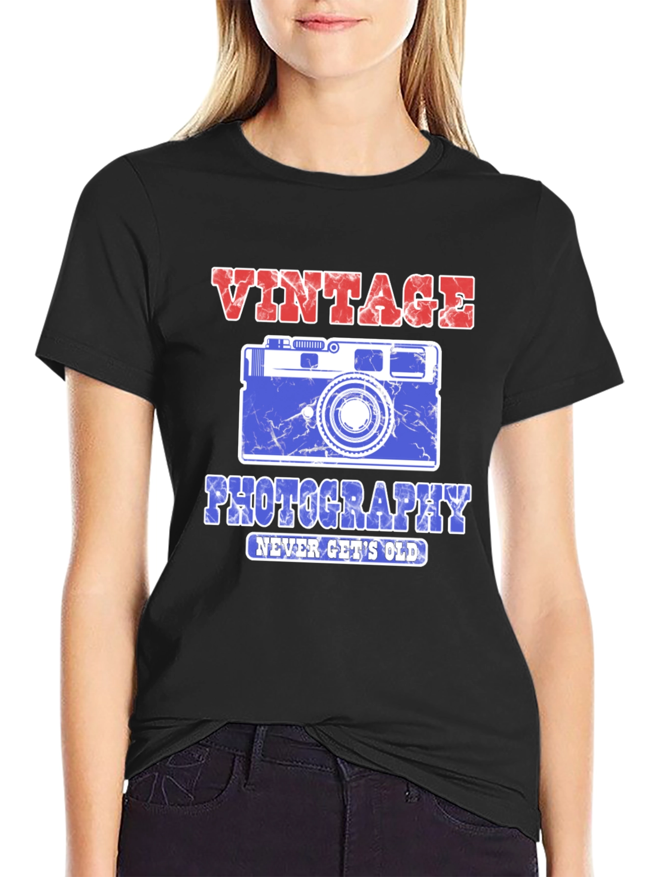 Vintage Photography T-Shirt - Never Gets Old