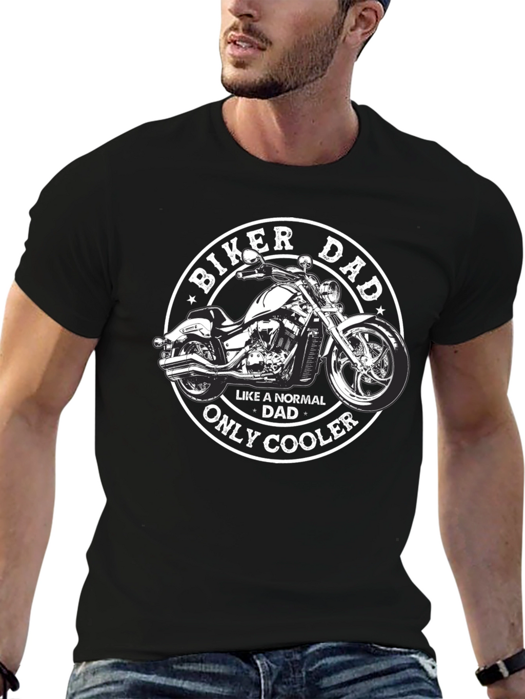 Biker Dad T-Shirt - Motorcycle Graphic Tee