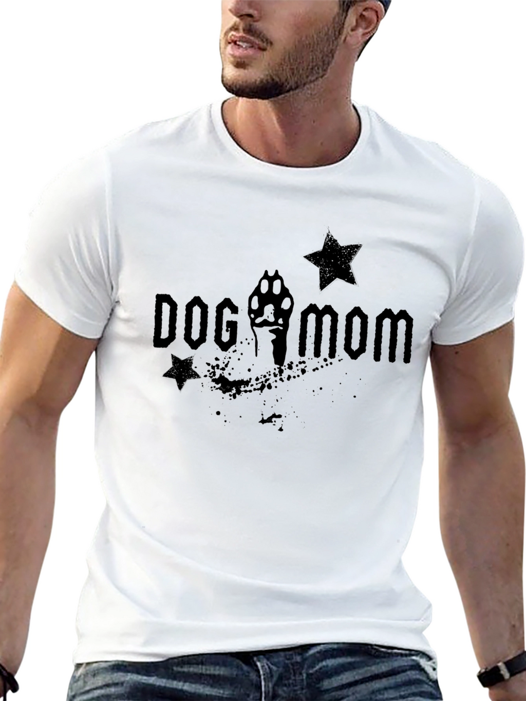Dog Mom Black Graphic Tee