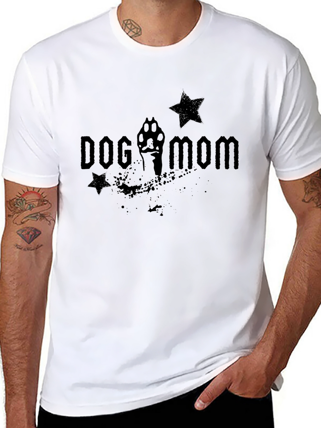 Dog Mom Black Graphic Tee