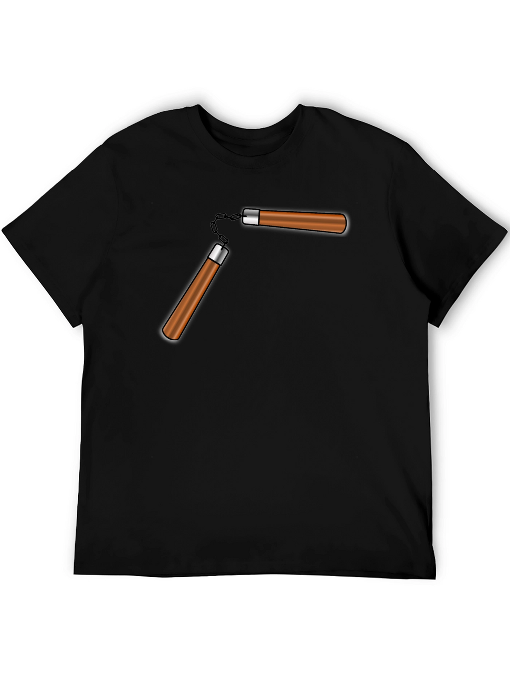 Nunchucks Graphic T-Shirt - Black