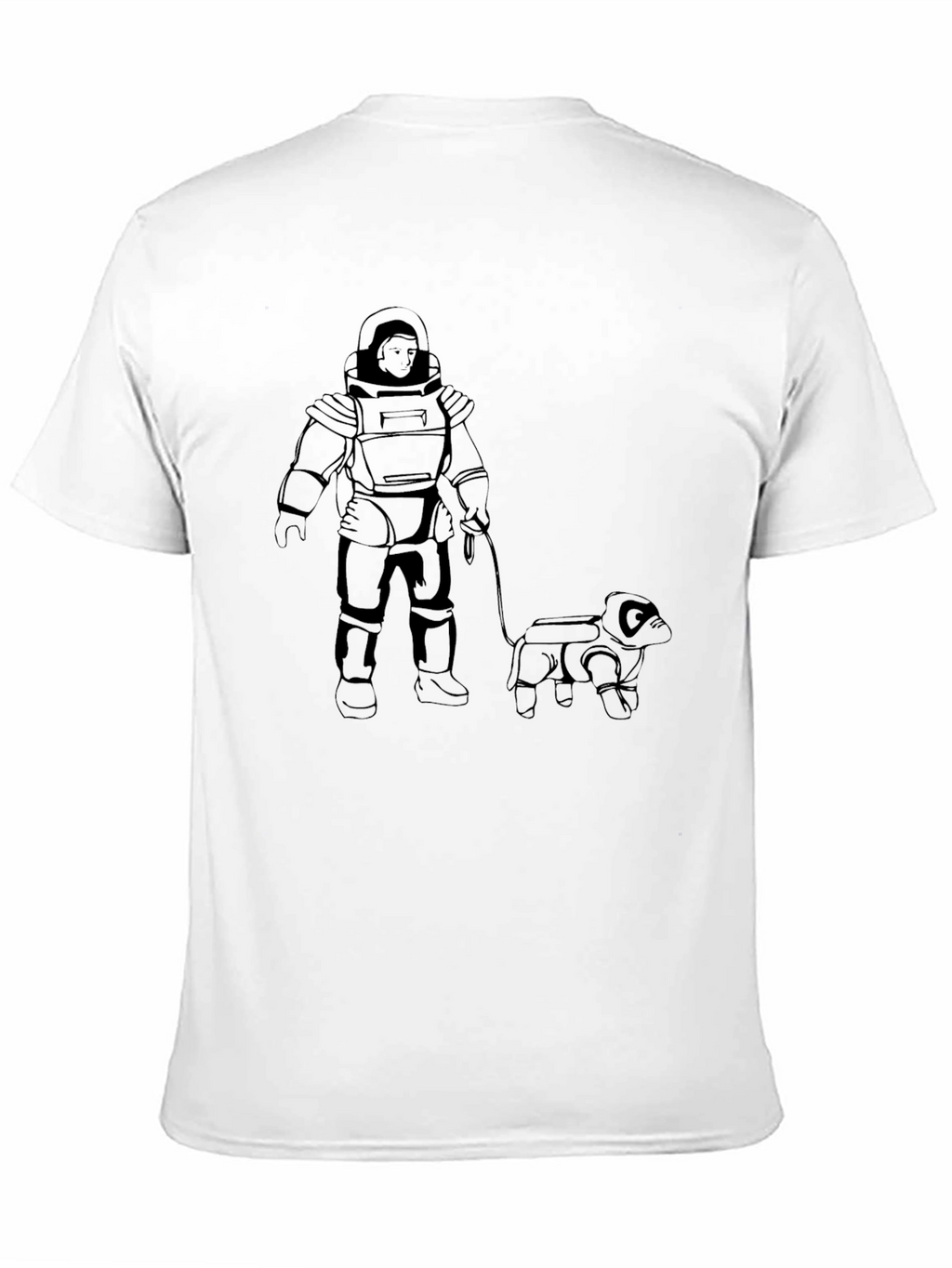 Astronaut Dog Walker T-Shirt