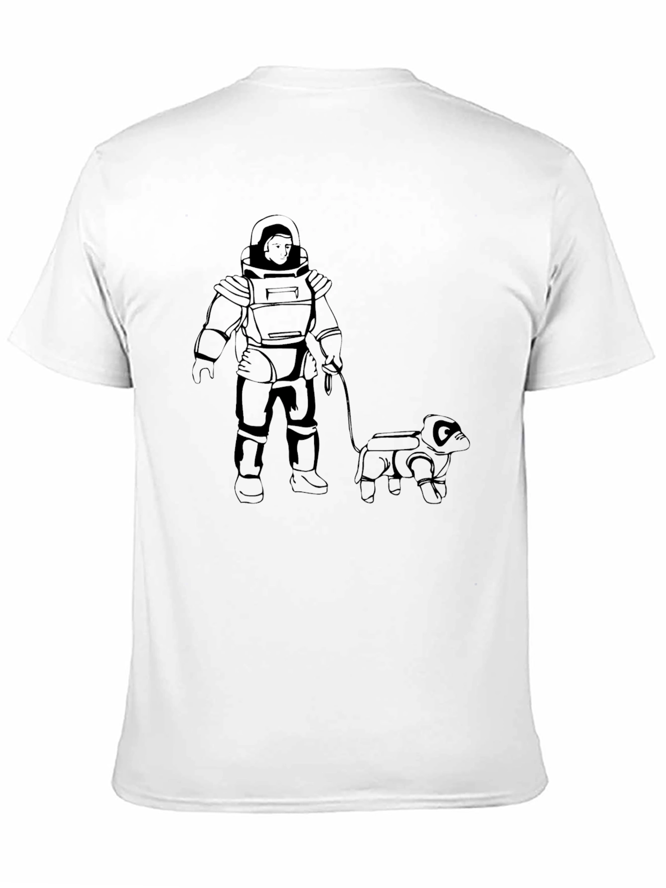 Astronaut Dog Walker T-Shirt