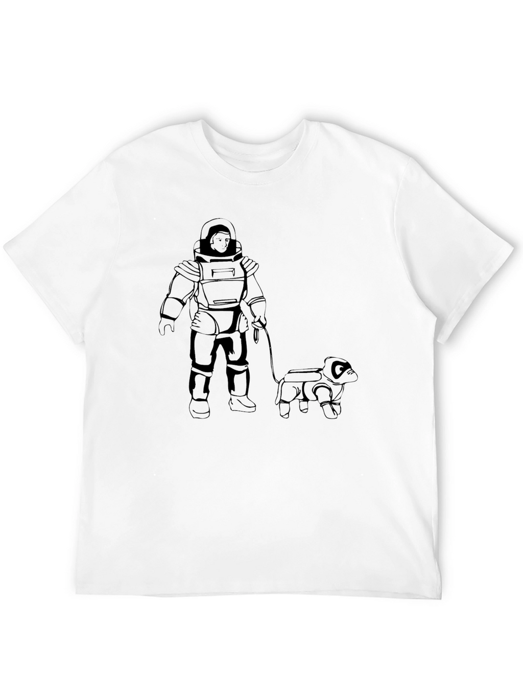 Astronaut Dog Walker T-Shirt