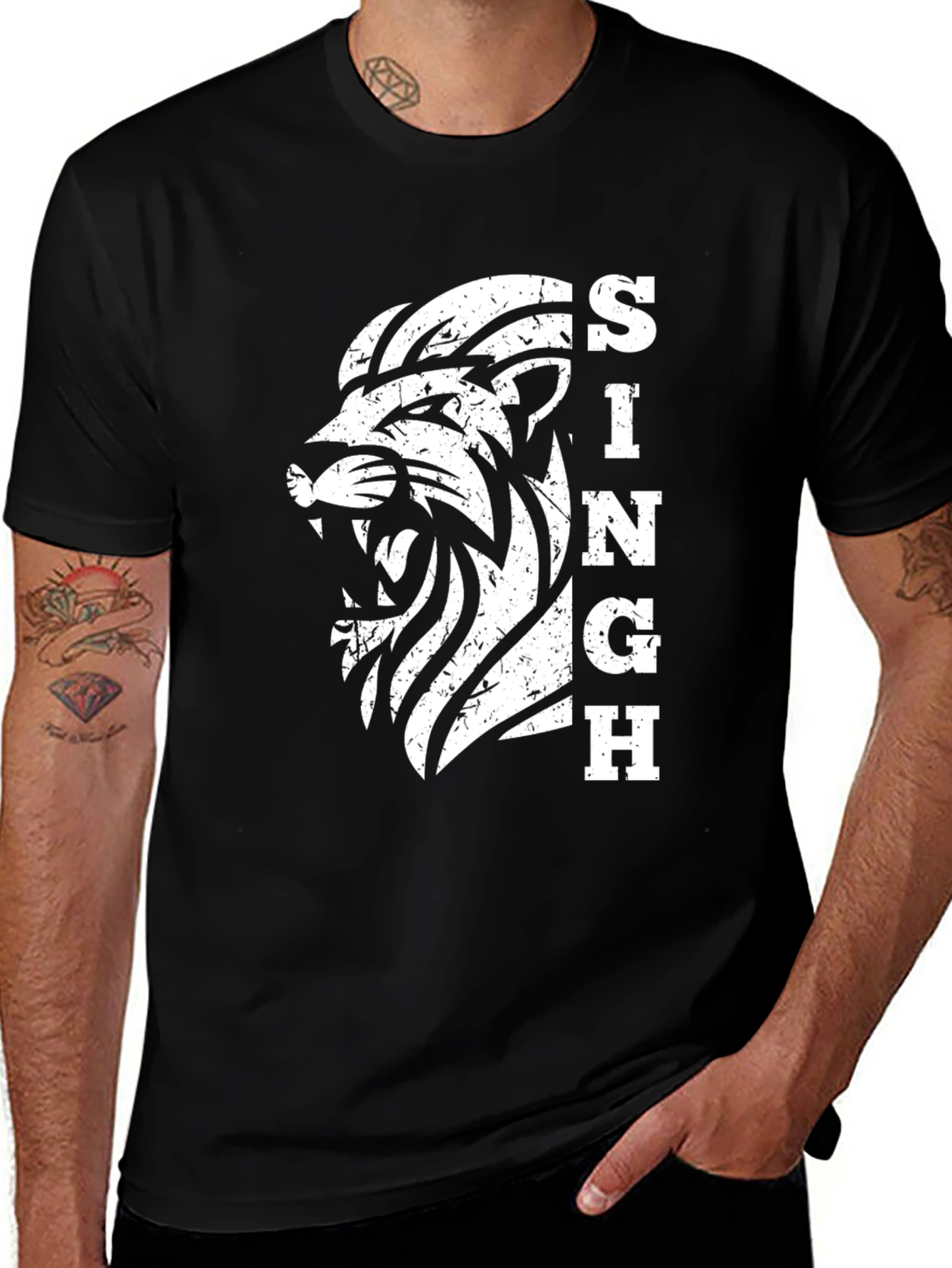 Lion SINGH Graphic T-Shirt