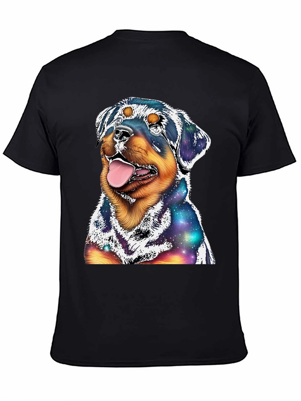 Rottweiler Galaxy Graphic T-Shirt