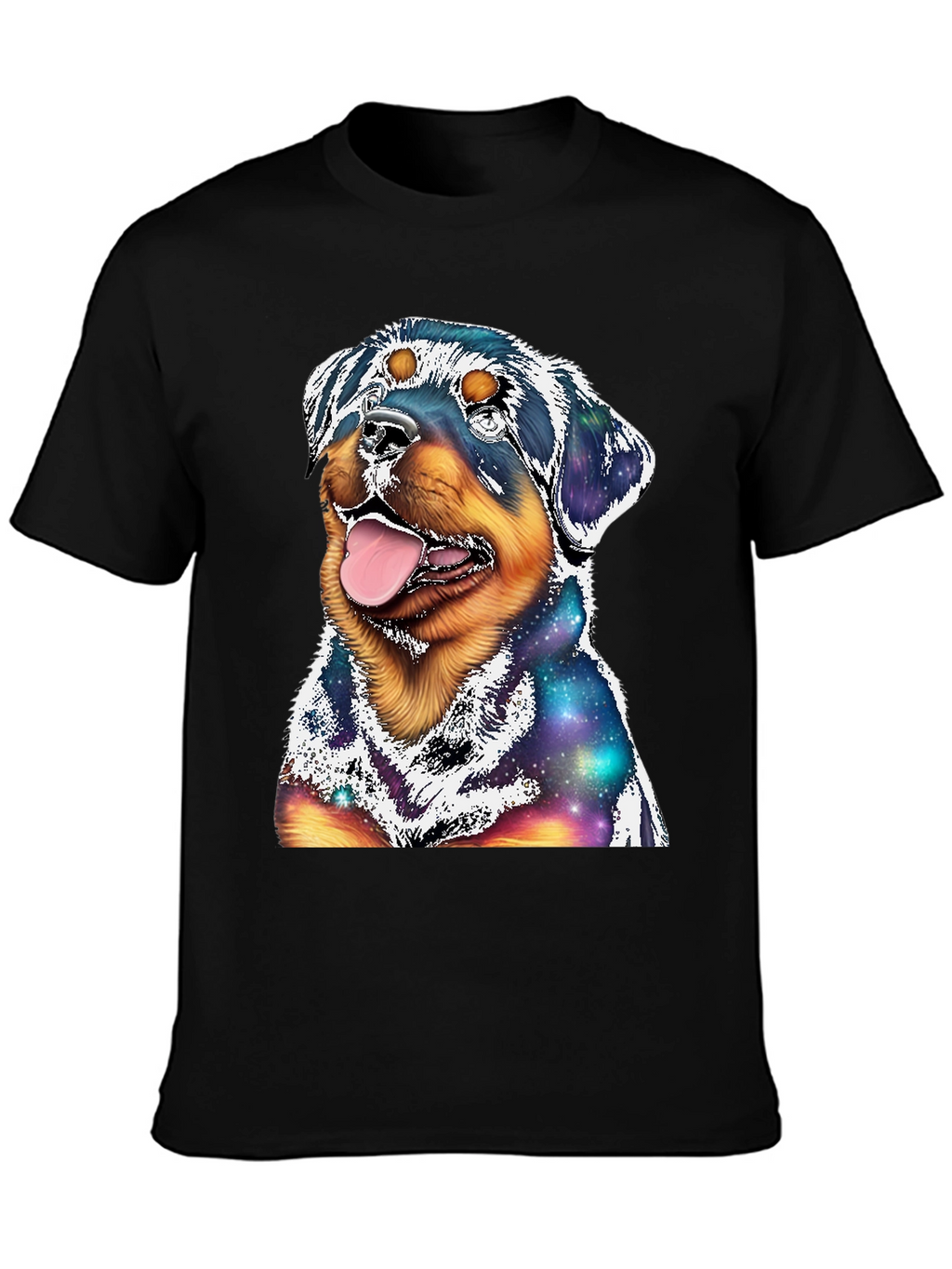 Rottweiler Galaxy Graphic T-Shirt