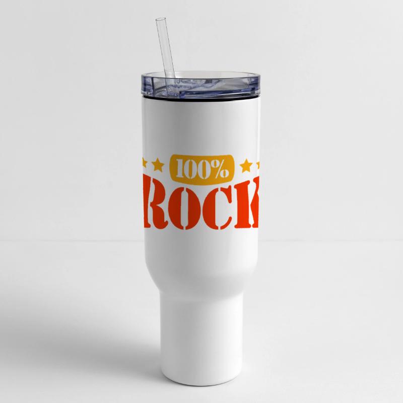 100 % Percent Rock Heavy Metal Music Text Logo