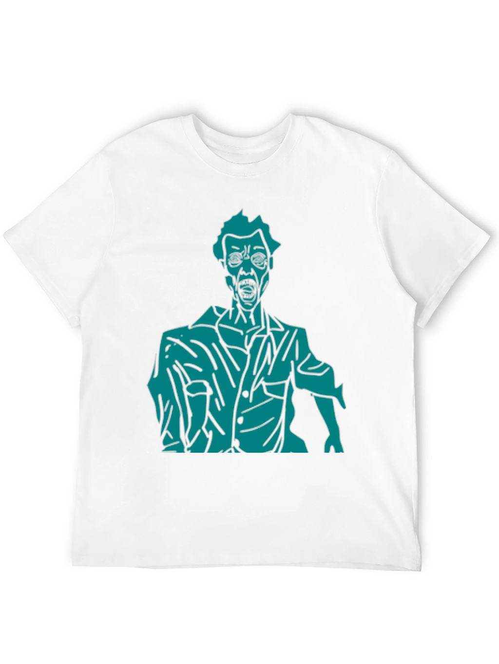 Zombie Graphic Print T-Shirt - Black