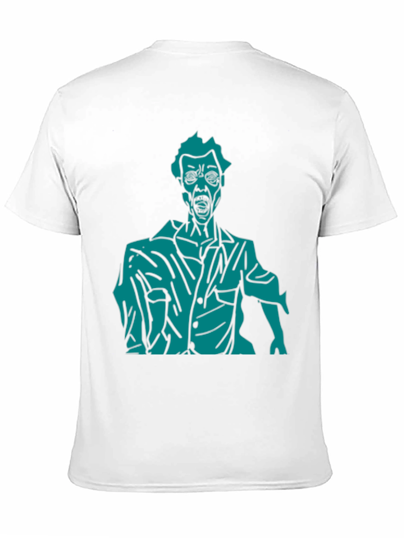 Zombie Graphic Print T-Shirt - Black