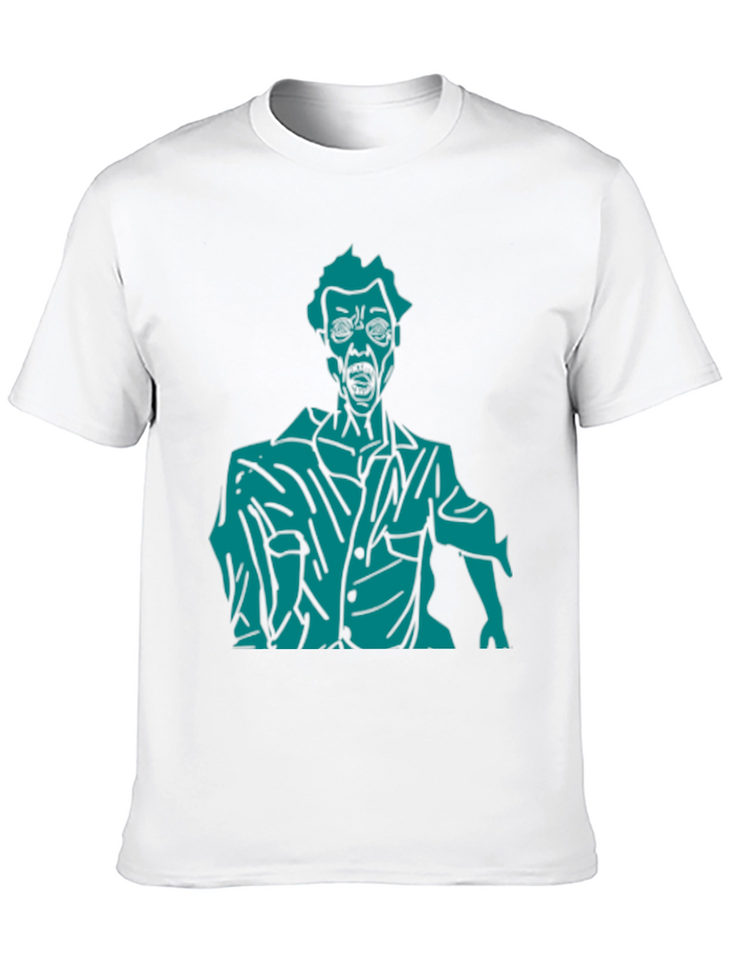 Zombie Graphic Print T-Shirt - Black