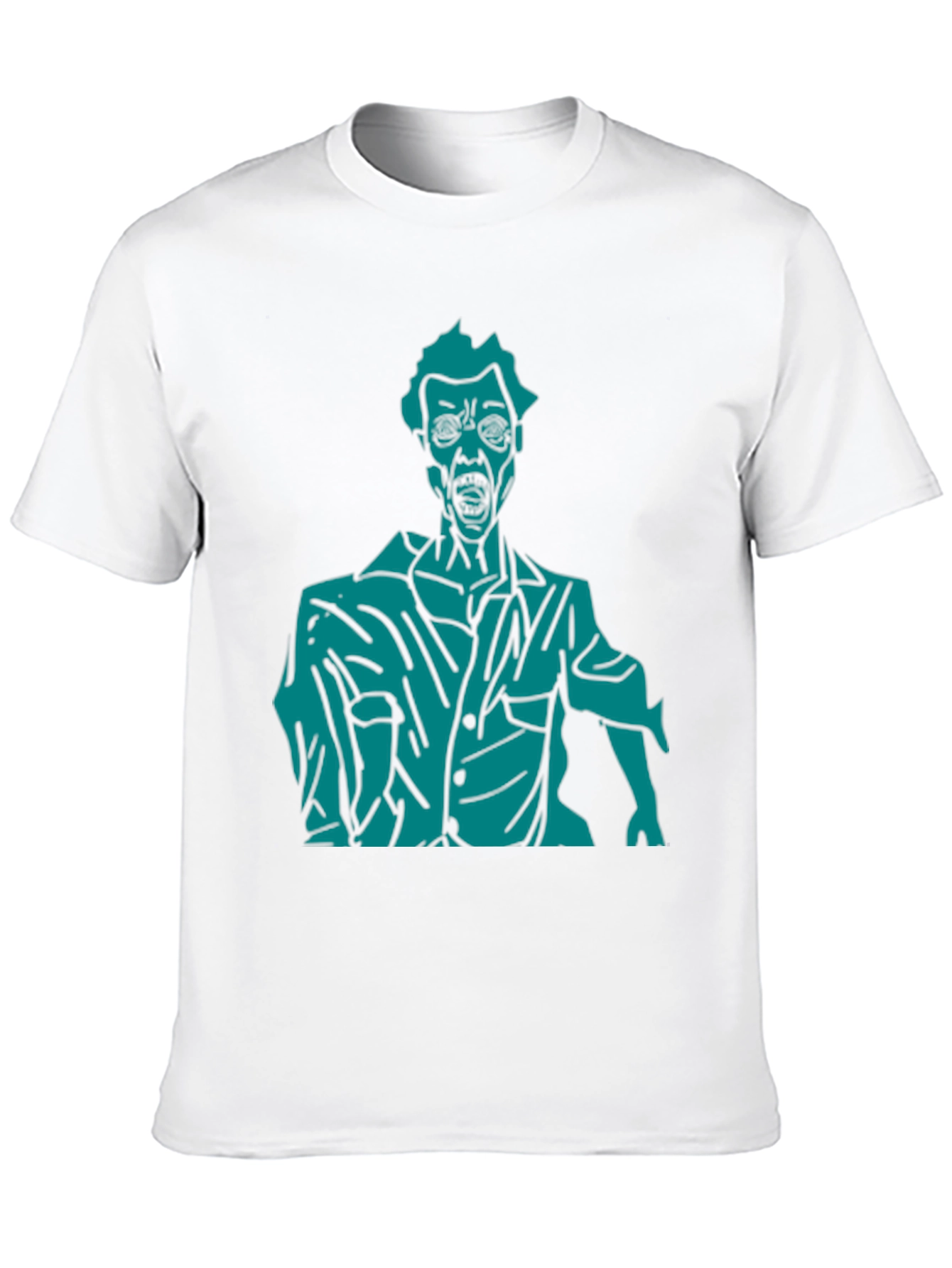 Zombie Graphic Print T-Shirt - Black