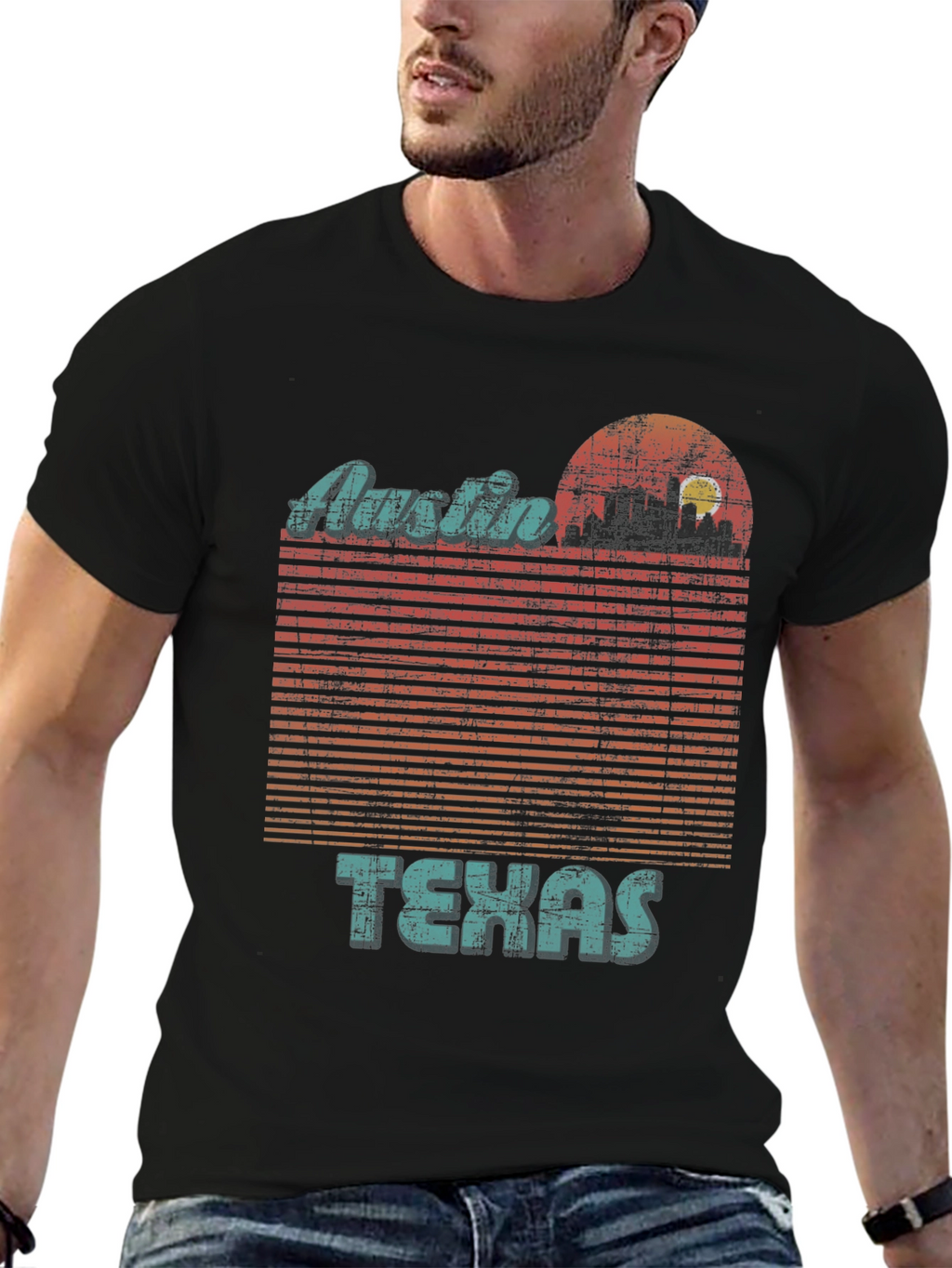Austin Texas Retro Graphic Tee