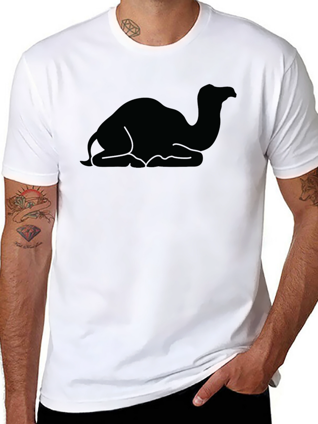 Black Camel Silhouette T-Shirt