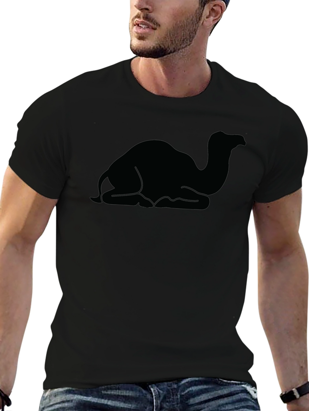 Black Camel Silhouette T-Shirt