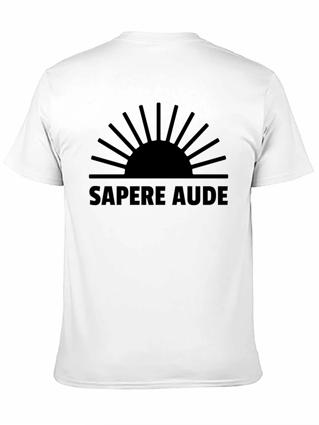 Sapere Aude T-Shirt: Bold Black Graphic Tee