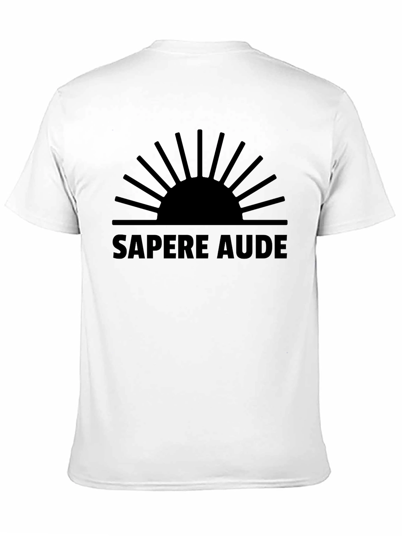 Sapere Aude T-Shirt: Bold Black Graphic Tee