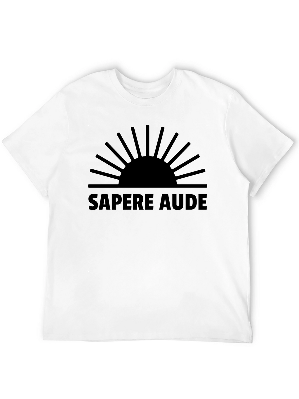 Sapere Aude T-Shirt: Bold Black Graphic Tee