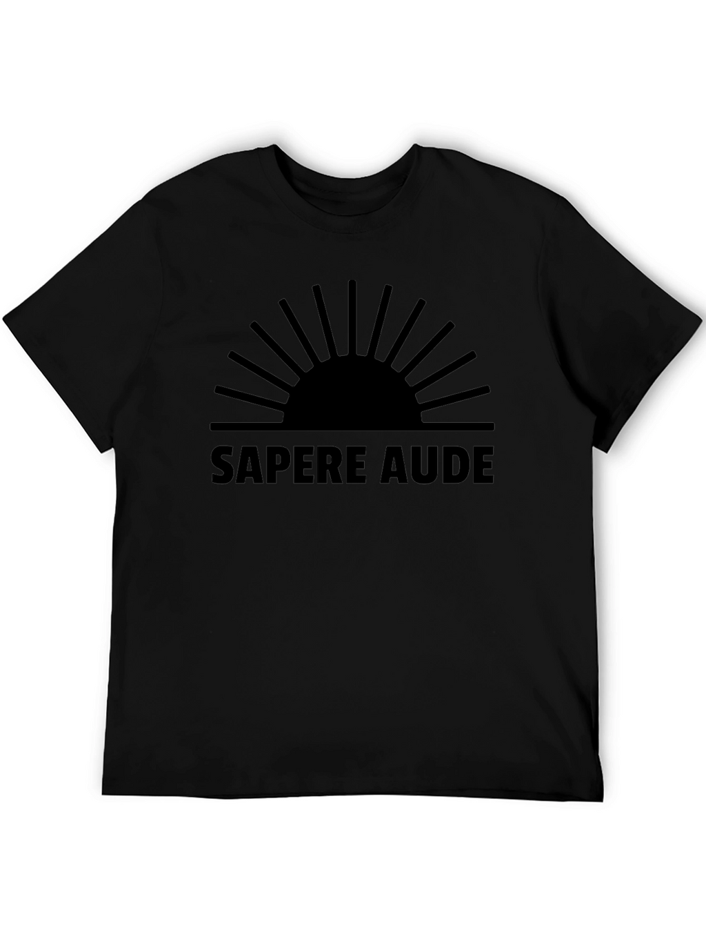 Sapere Aude T-Shirt: Bold Black Graphic Tee