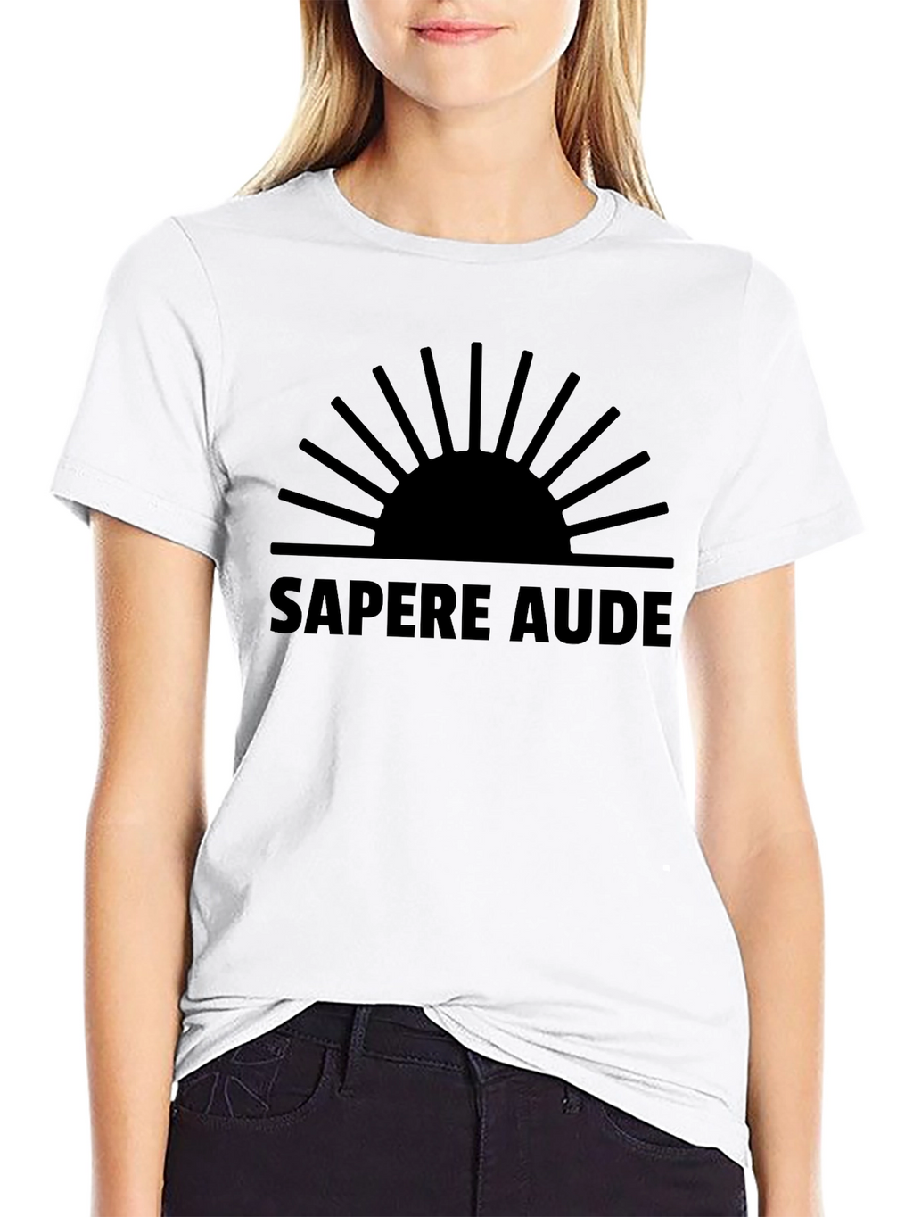 Sapere Aude T-Shirt: Bold Black Graphic Tee