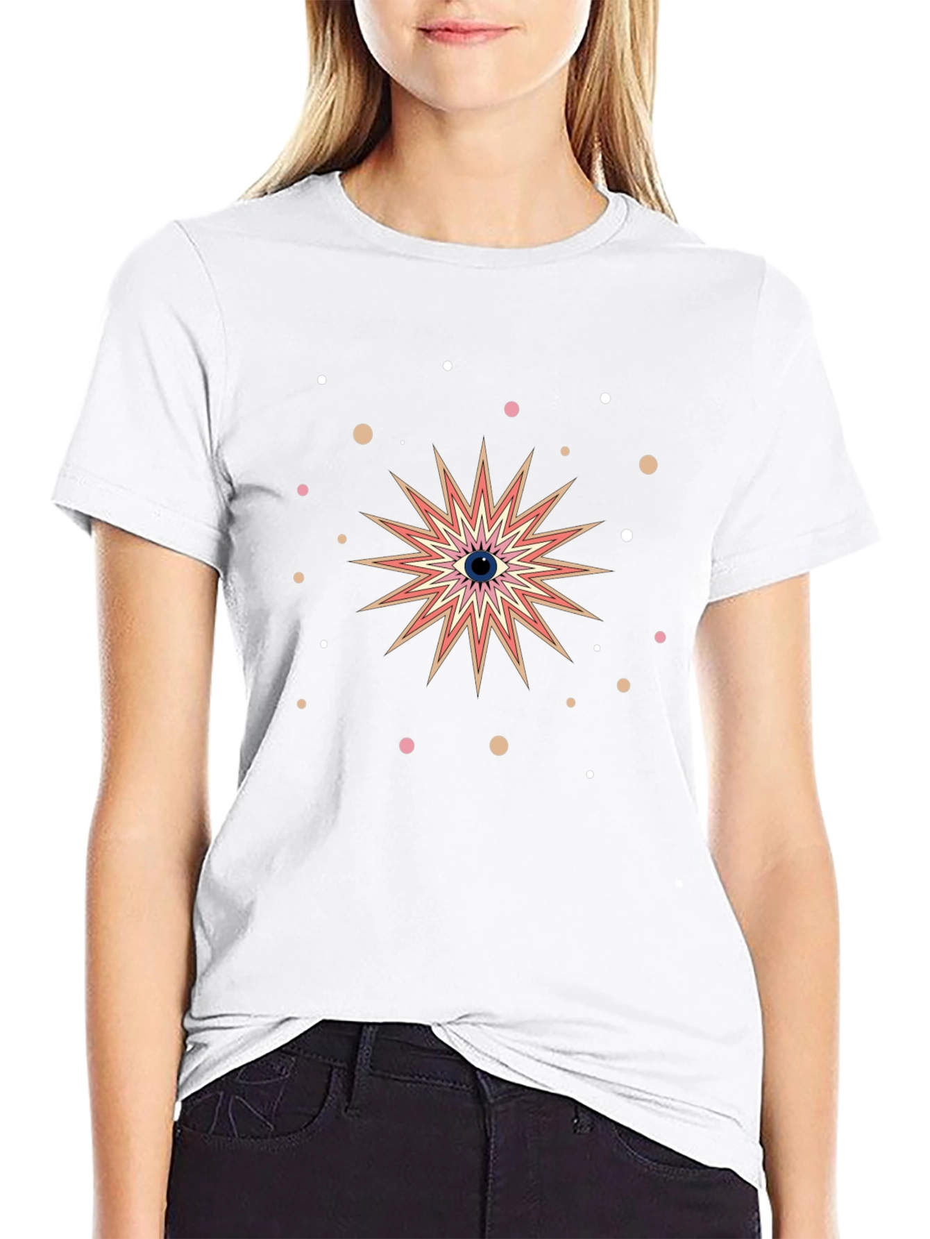 Eye Starburst Graphic Black T-Shirt