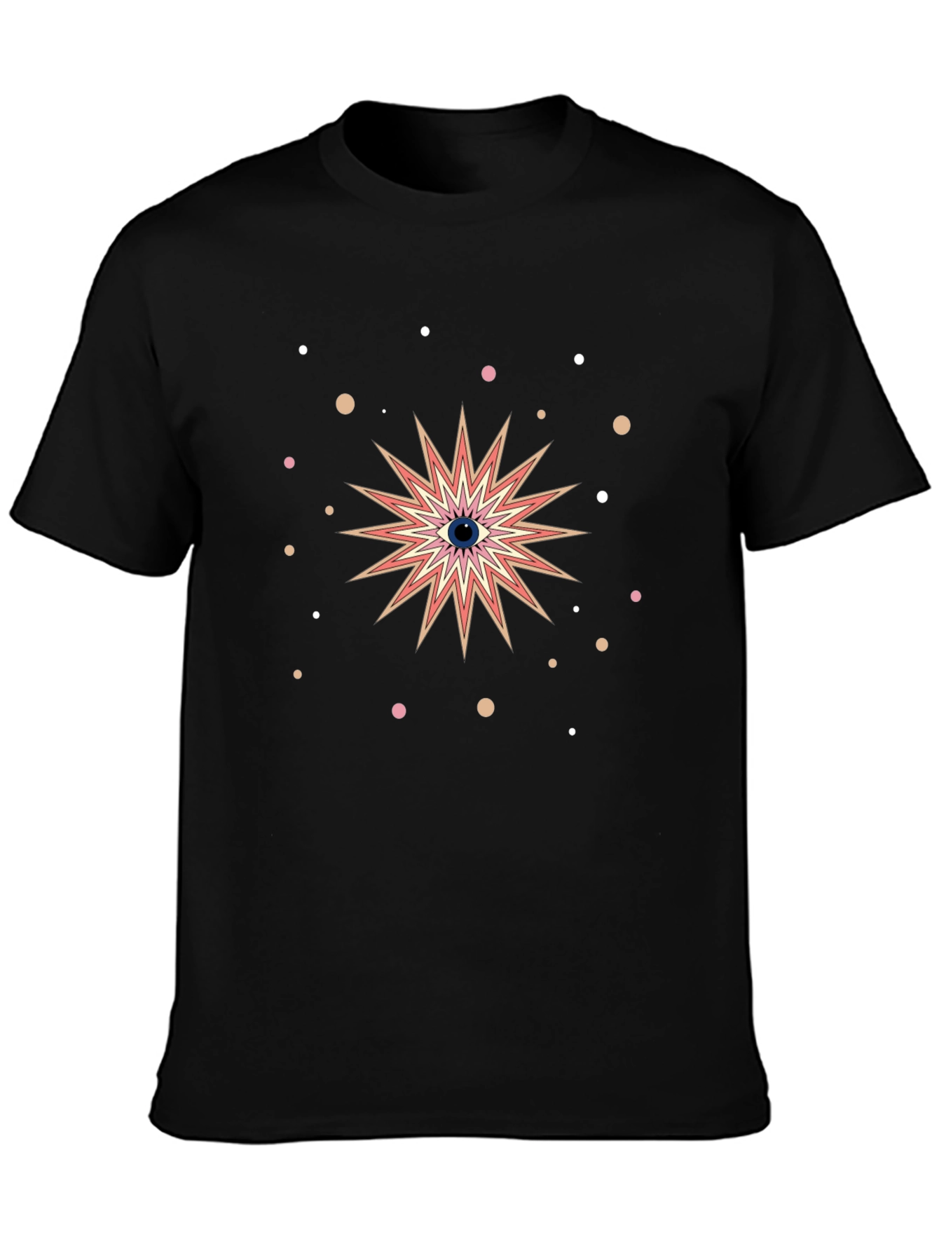 Eye Starburst Graphic Black T-Shirt