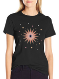 Eye Starburst Graphic Black T-Shirt