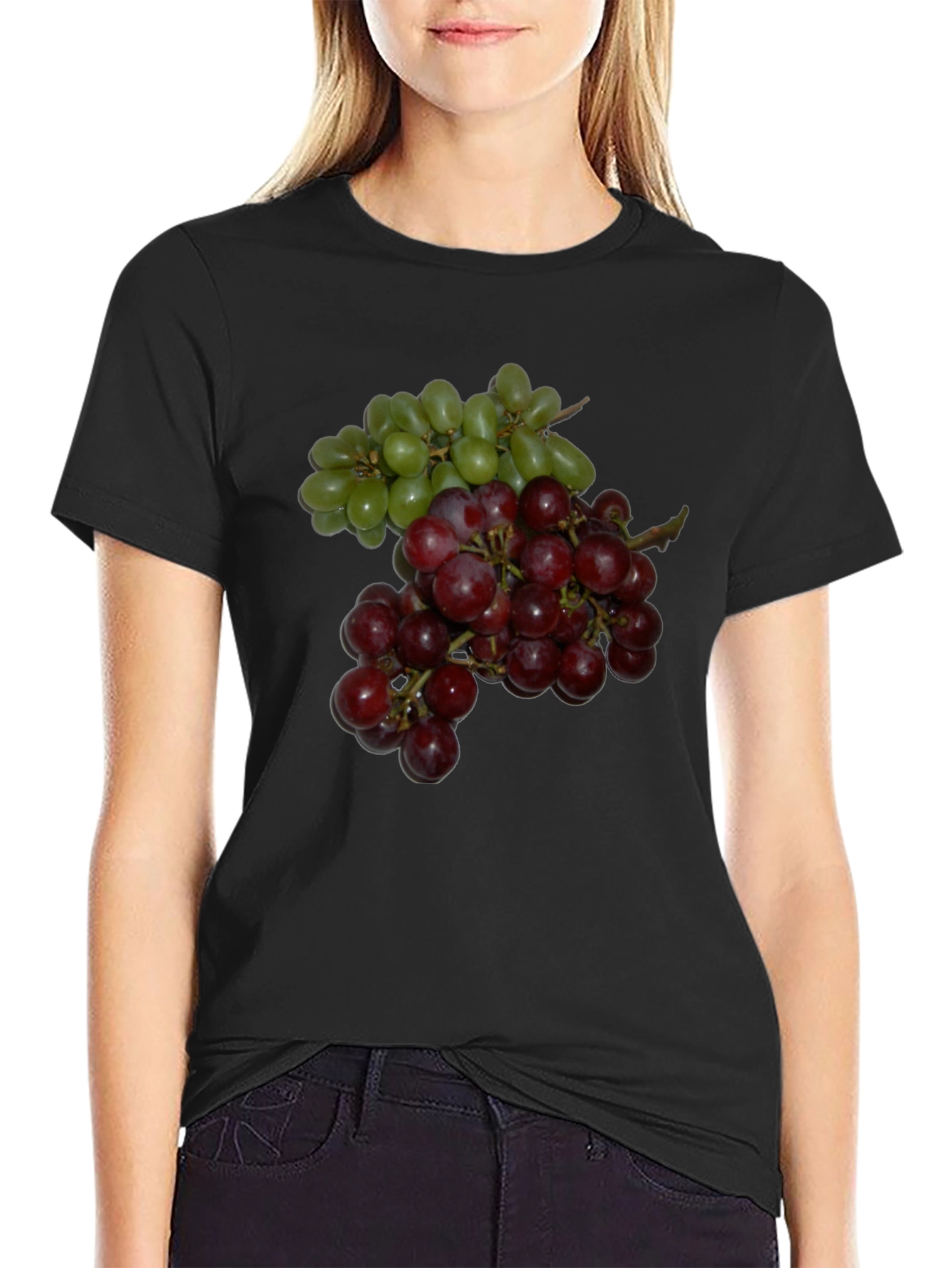 Grapes Graphic Tee - Casual Fruit Lover T-Shirt