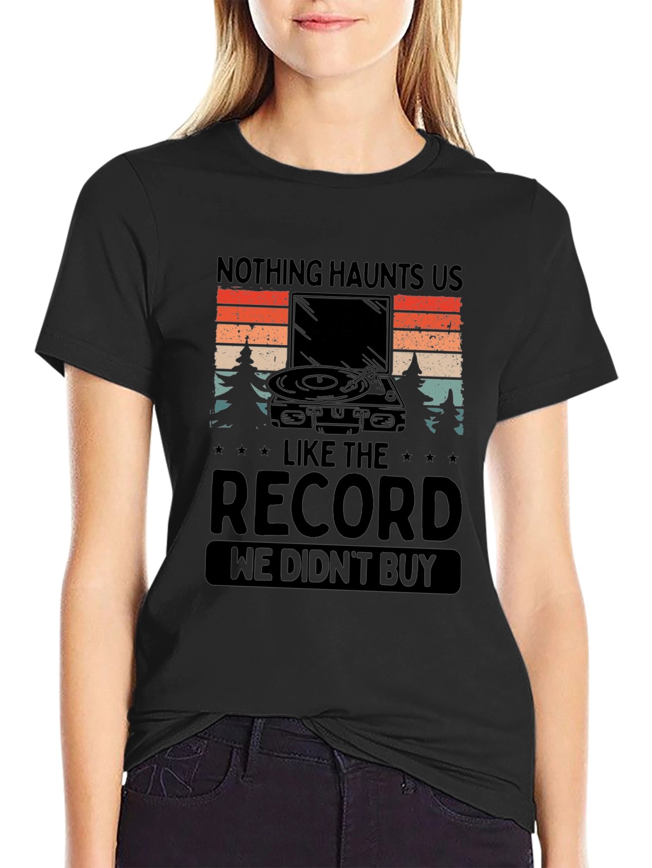 Nothing Haunts Us Record Graphic Tee