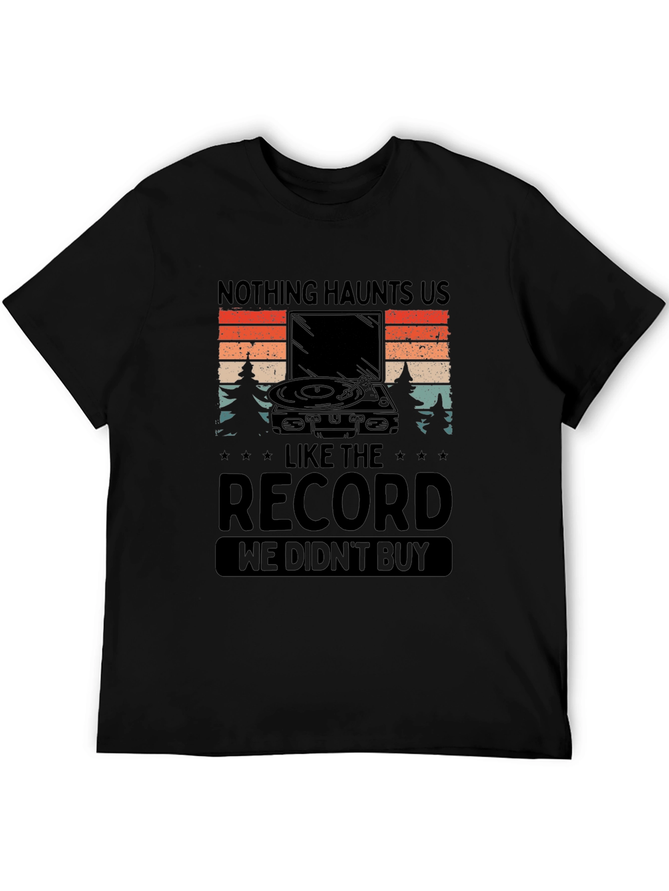 Nothing Haunts Us Record Graphic Tee