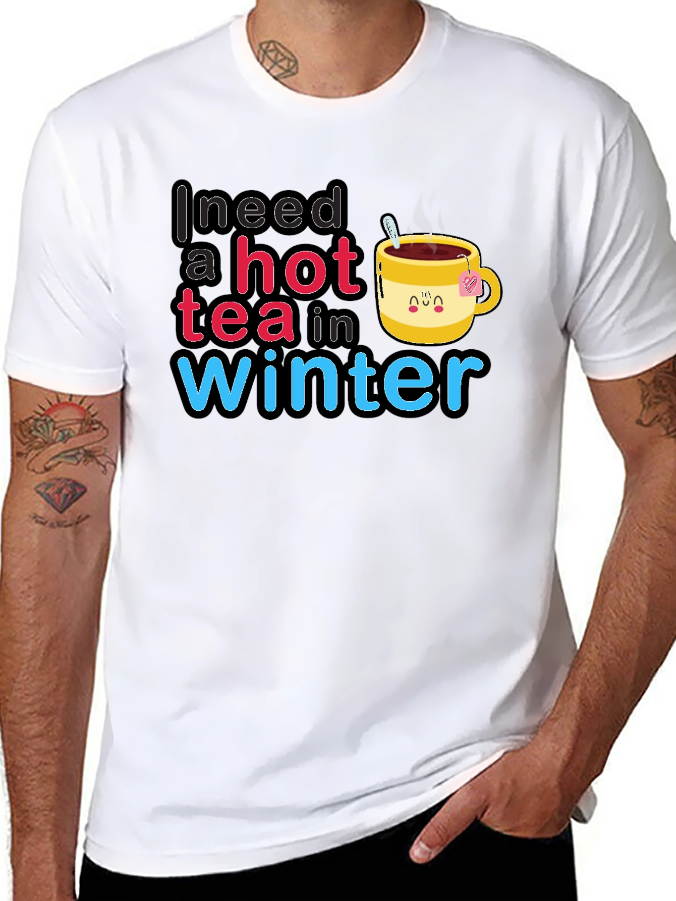 I Need a Hot Tea in Winter T-Shirt