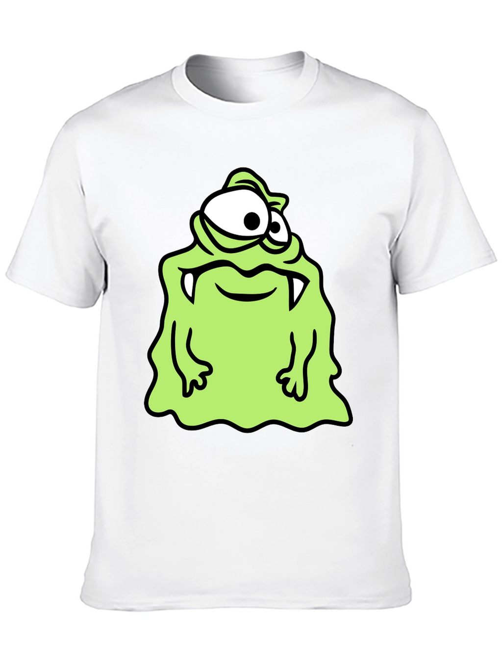 Monster Cartoon Graphic Print T-Shirt