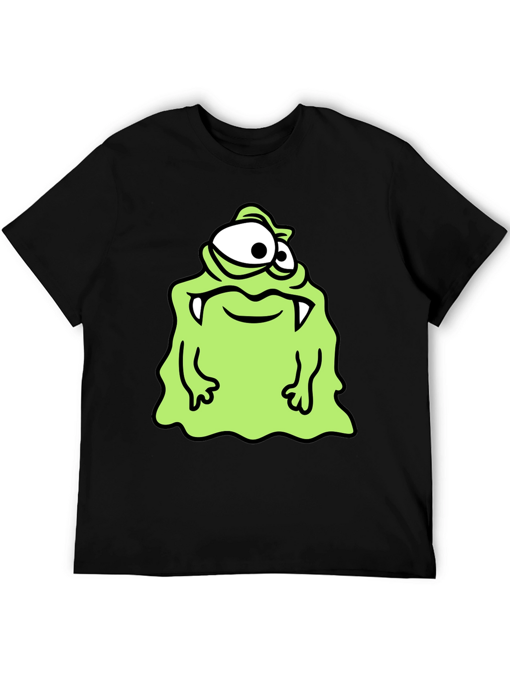Monster Cartoon Graphic Print T-Shirt