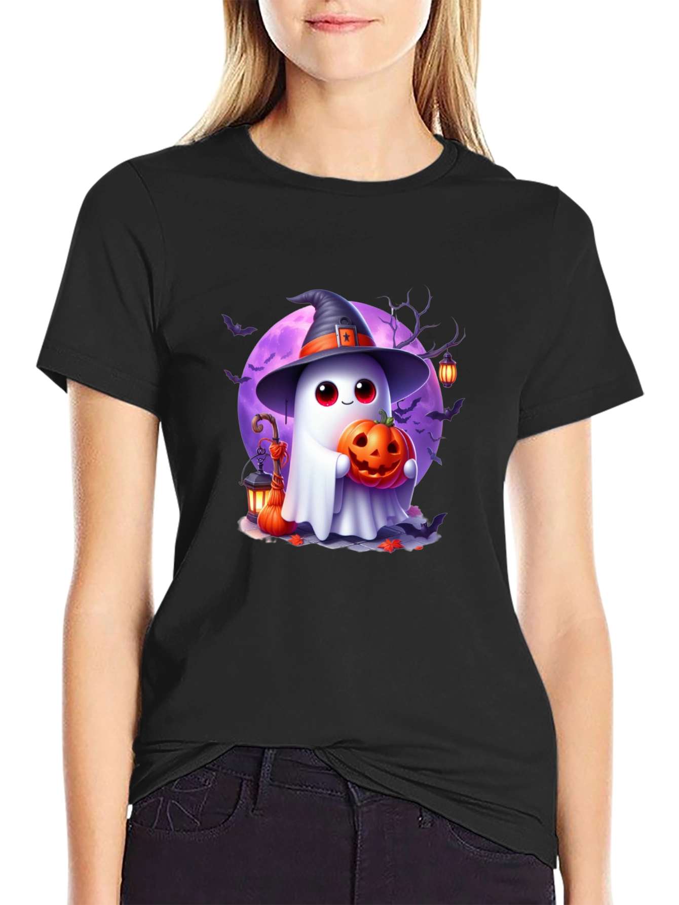 Spooky Cute Halloween Ghost T-Shirt