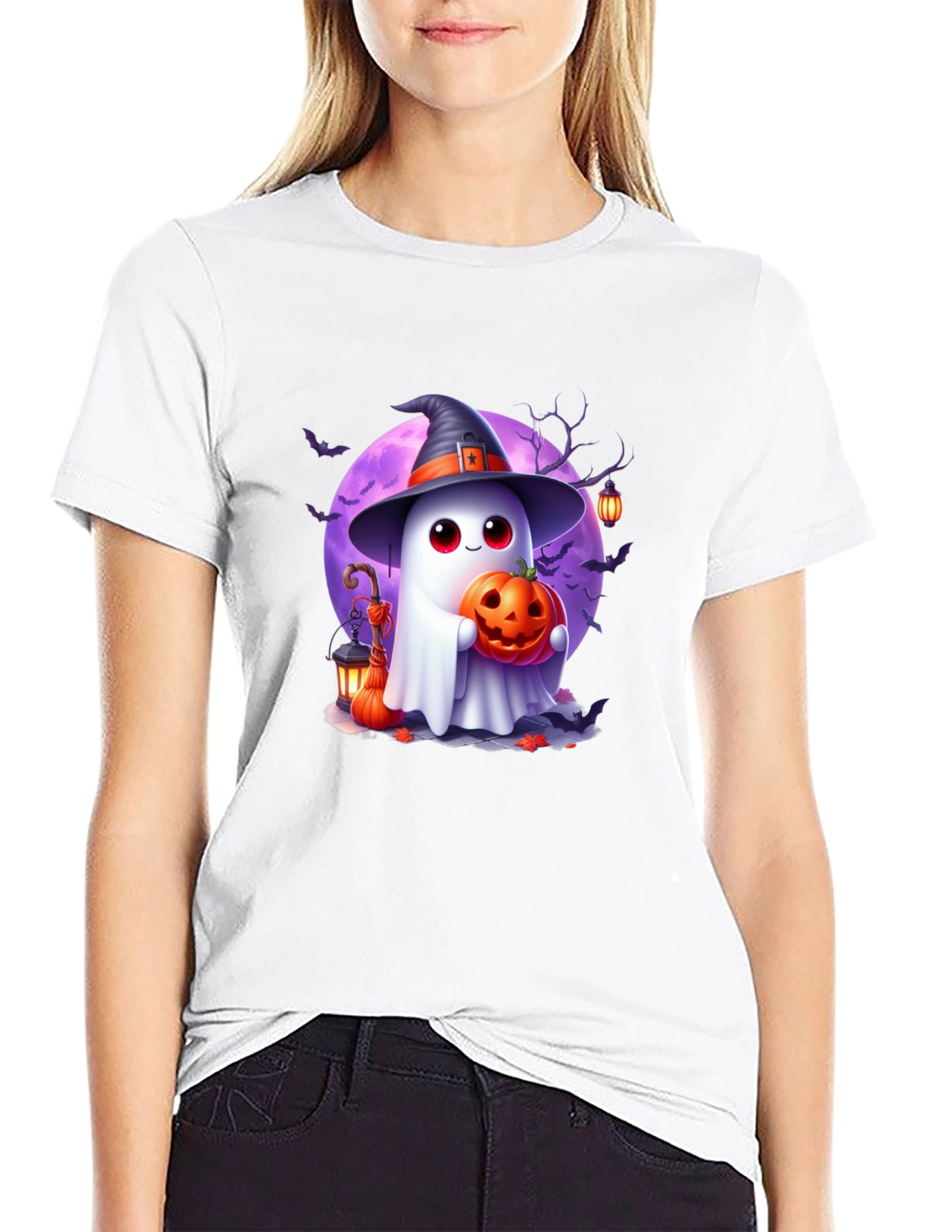 Spooky Cute Halloween Ghost T-Shirt
