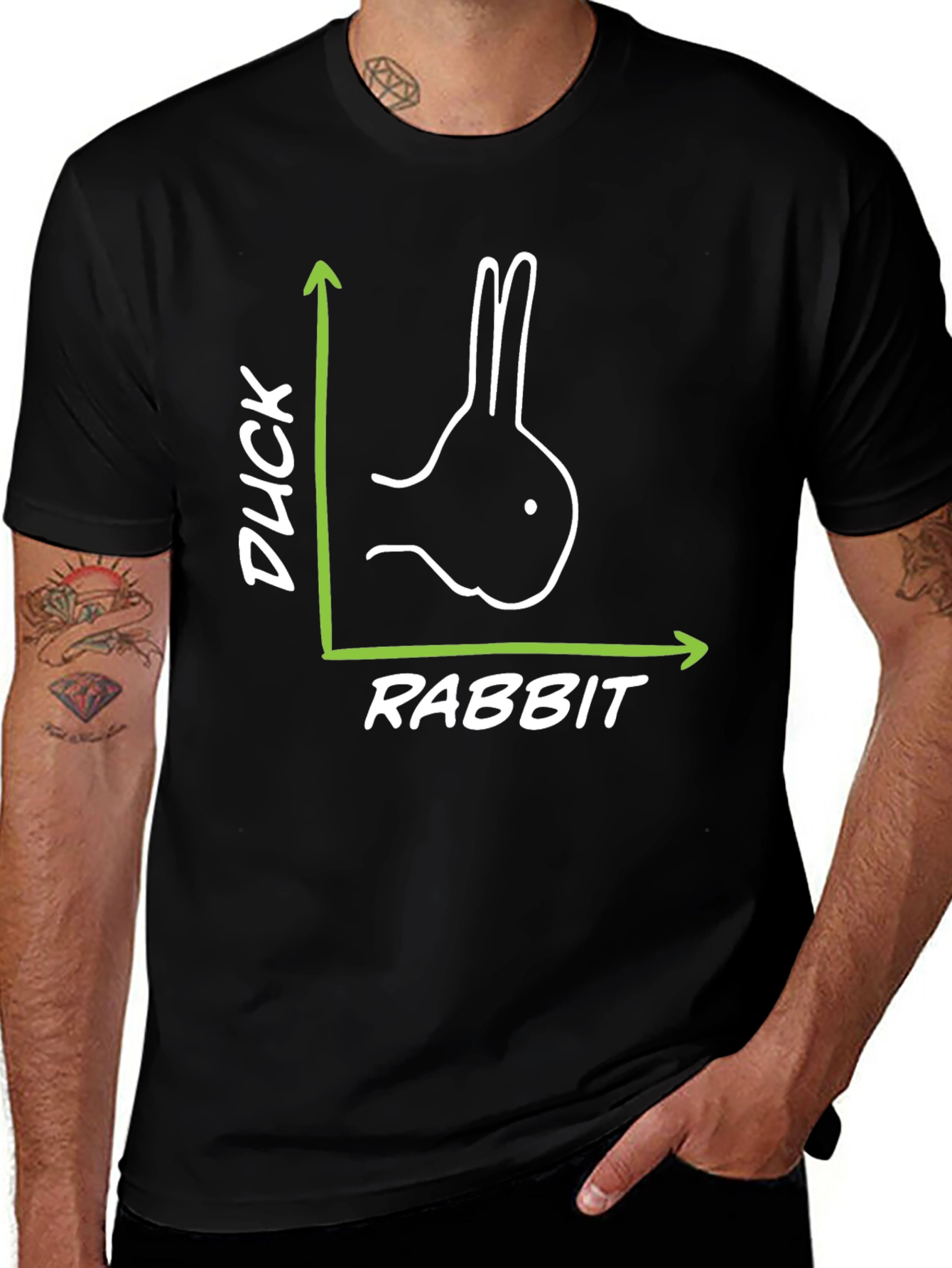 Duck or Rabbit? Optical Illusion Graphic Tee