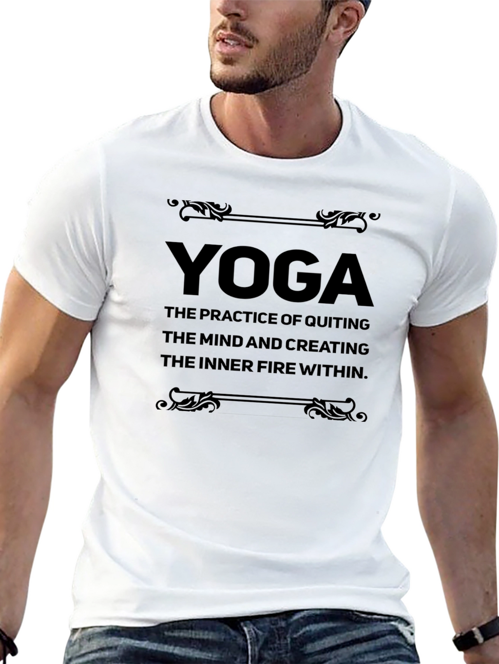 Yoga Practice T-Shirt - Inner Fire Design
