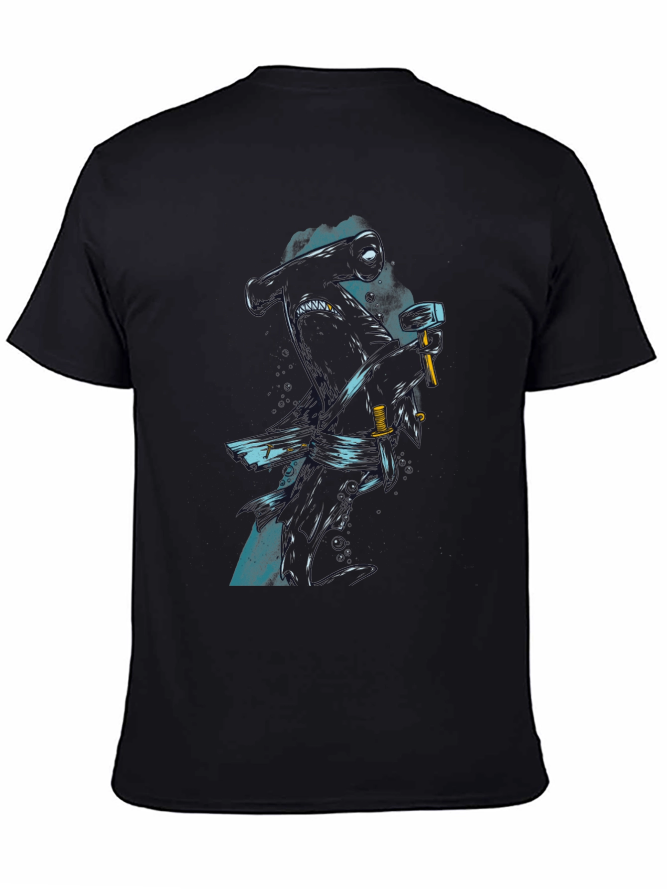 Hammerhead Shark Graphic Print T-Shirt