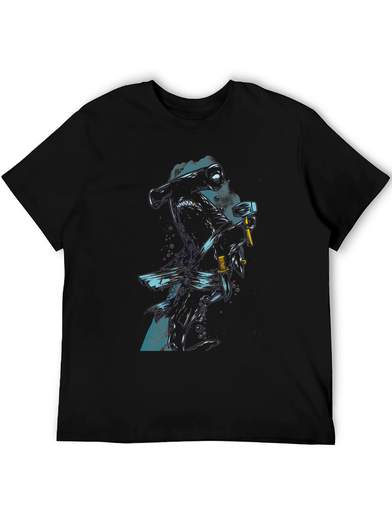 Hammerhead Shark Graphic Print T-Shirt
