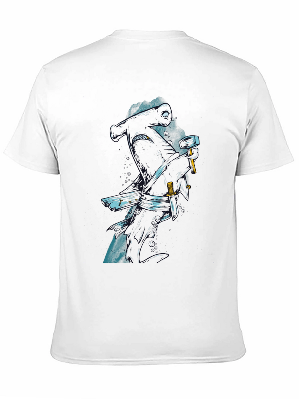 Hammerhead Shark Graphic Print T-Shirt
