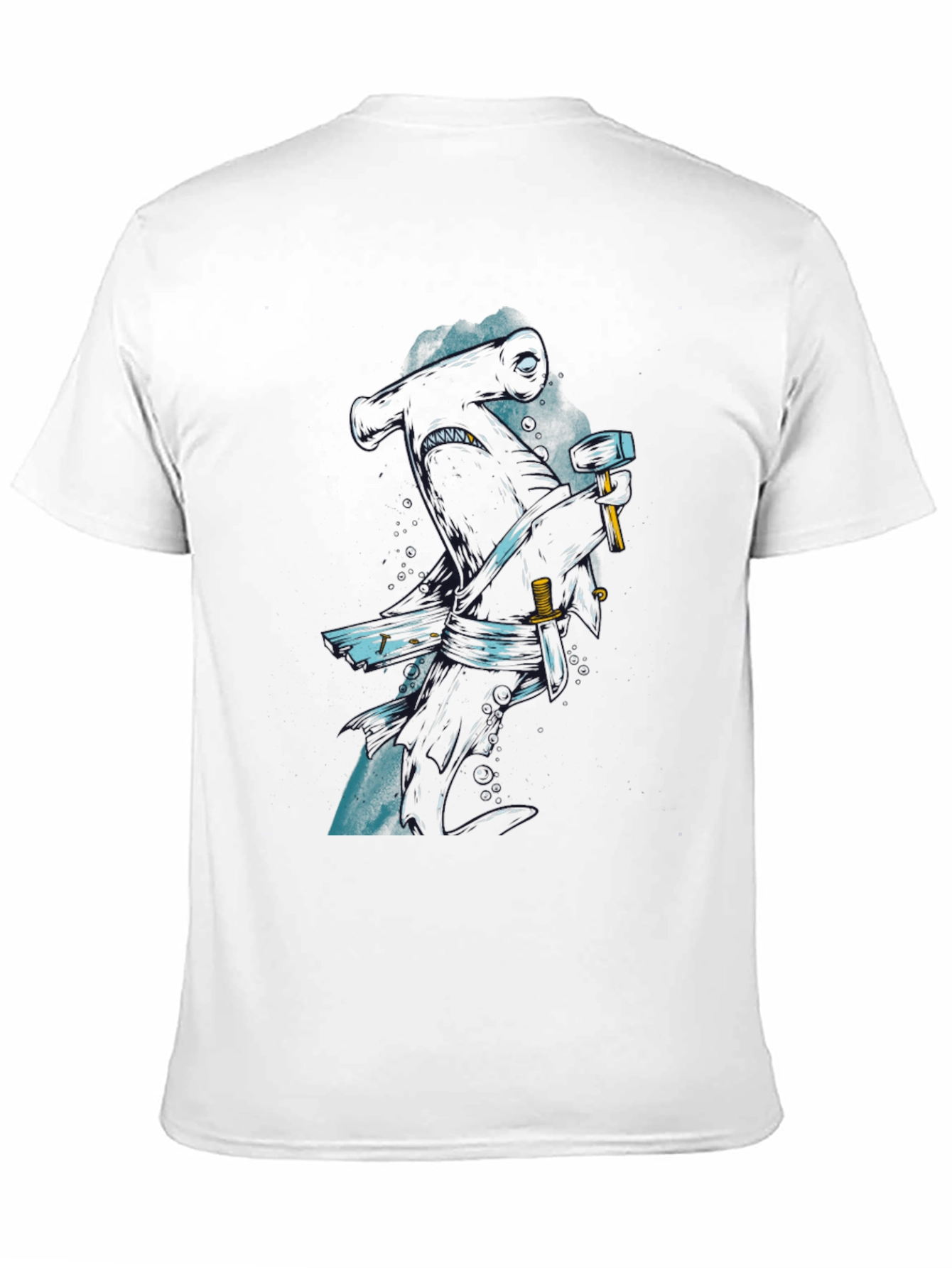 Hammerhead Shark Graphic Print T-Shirt