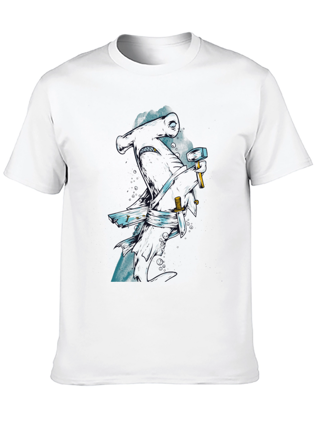 Hammerhead Shark Graphic Print T-Shirt