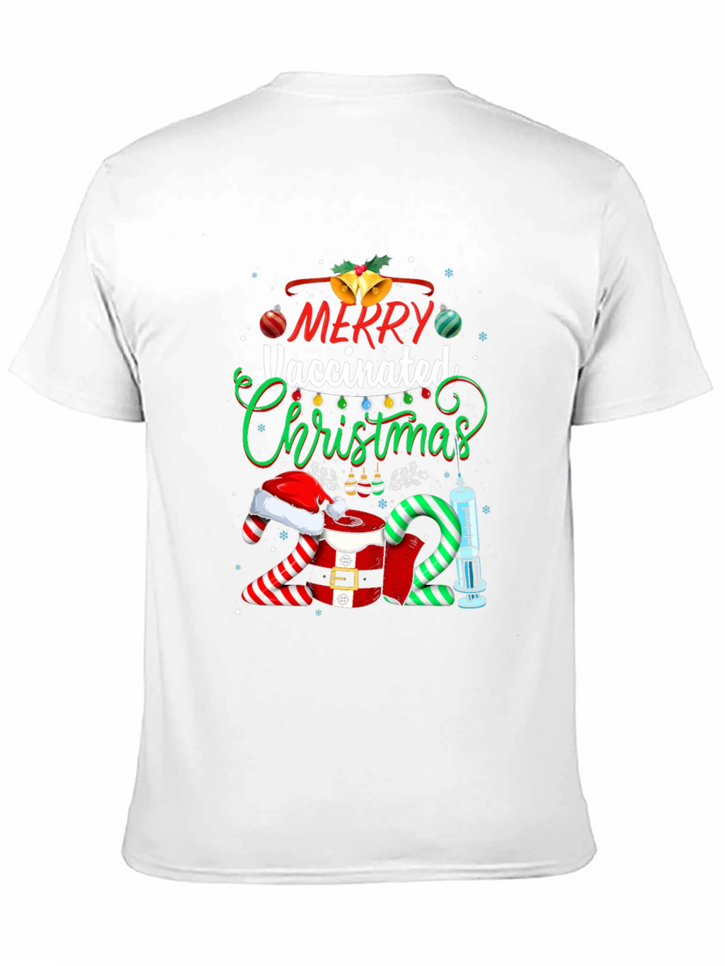 Merry Vaccinated Christmas 2021 T-Shirt