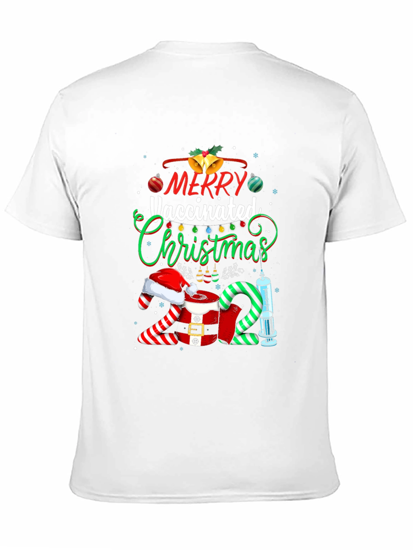 Merry Vaccinated Christmas 2021 T-Shirt