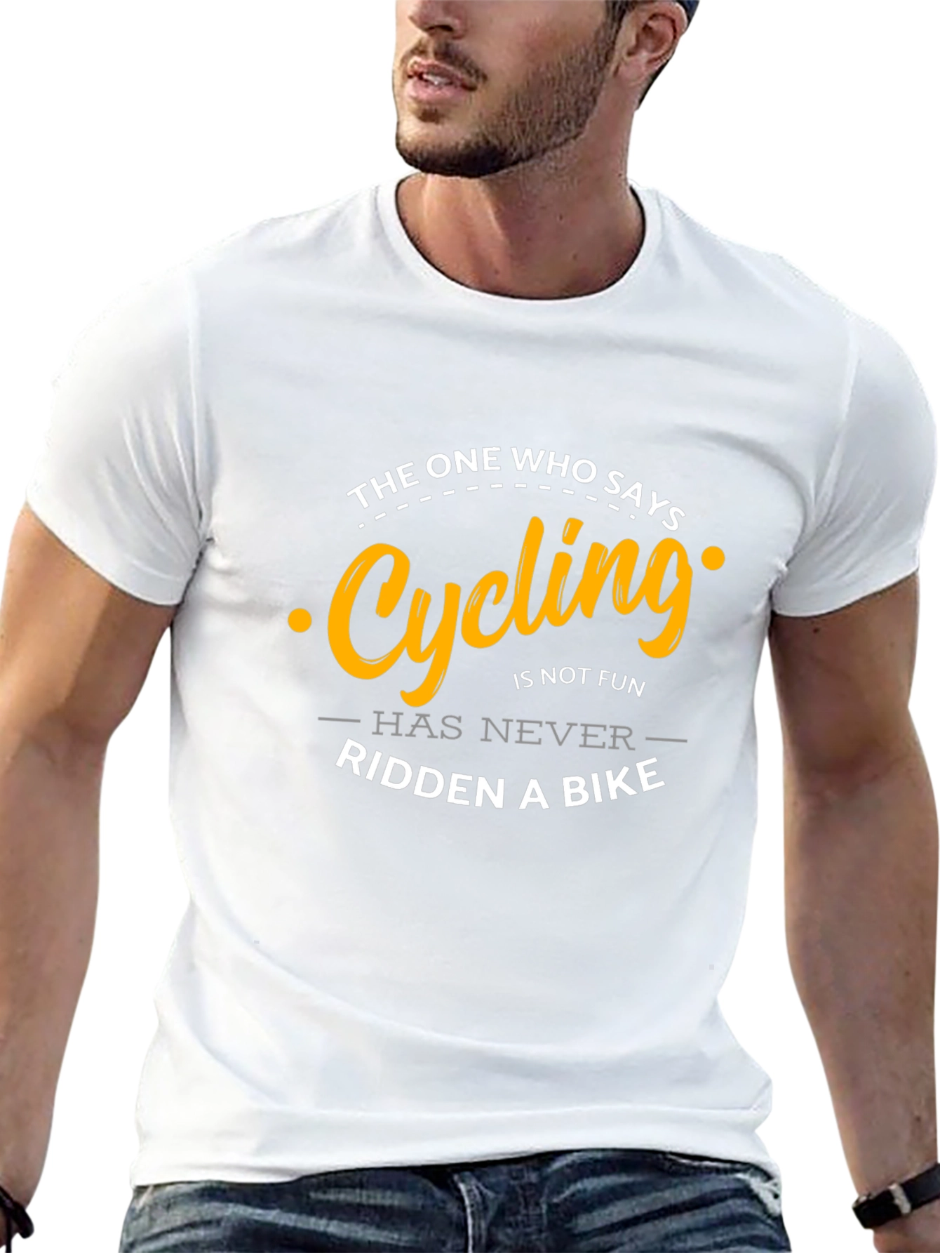 Cycling is Fun Graphic Tee - Black T-Shirt