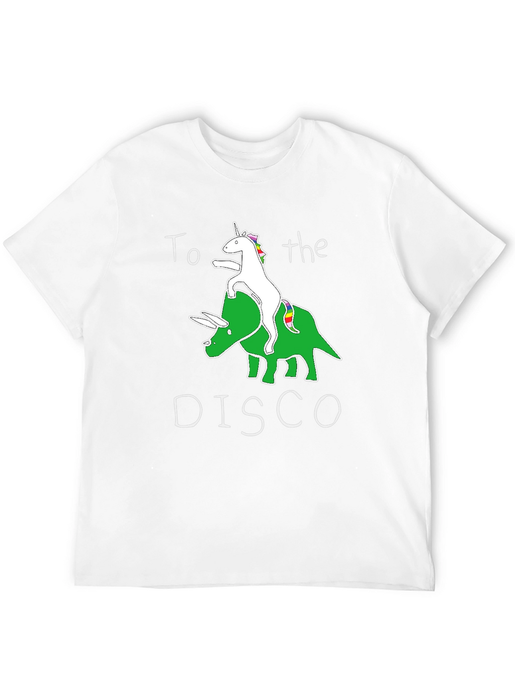 Unicorn Dinosaur Disco T-Shirt