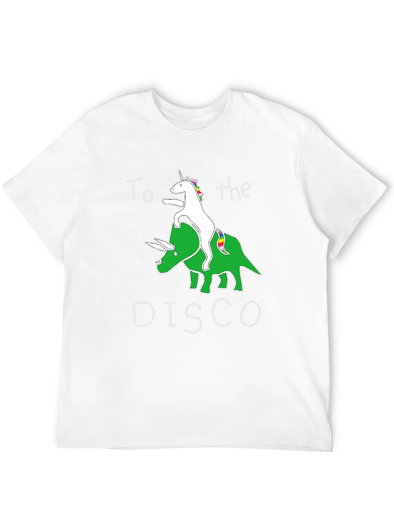 Unicorn Dinosaur Disco T-Shirt