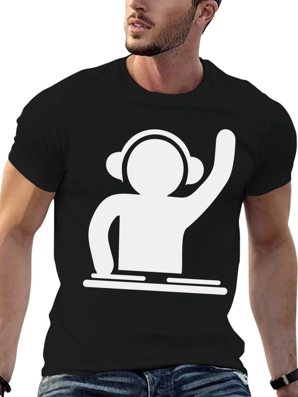 DJ Graphic T-Shirt - Cool Black Tee